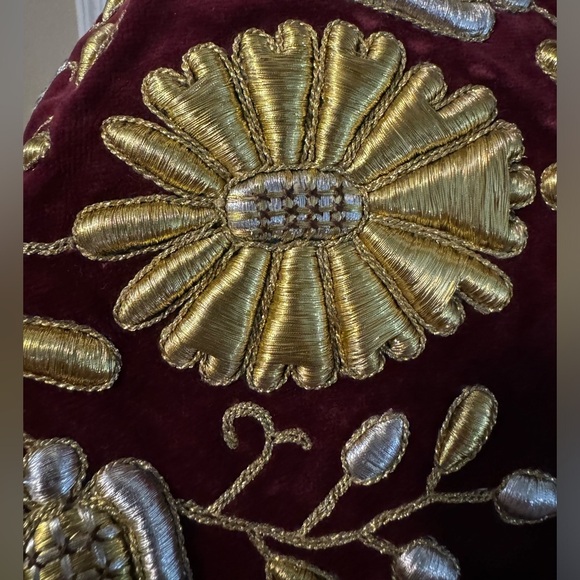 VTG 1930s Polish Embroidered Velvet Lined Vest 
Renaissance Boho Fairy Indie - Picture 10 of 15